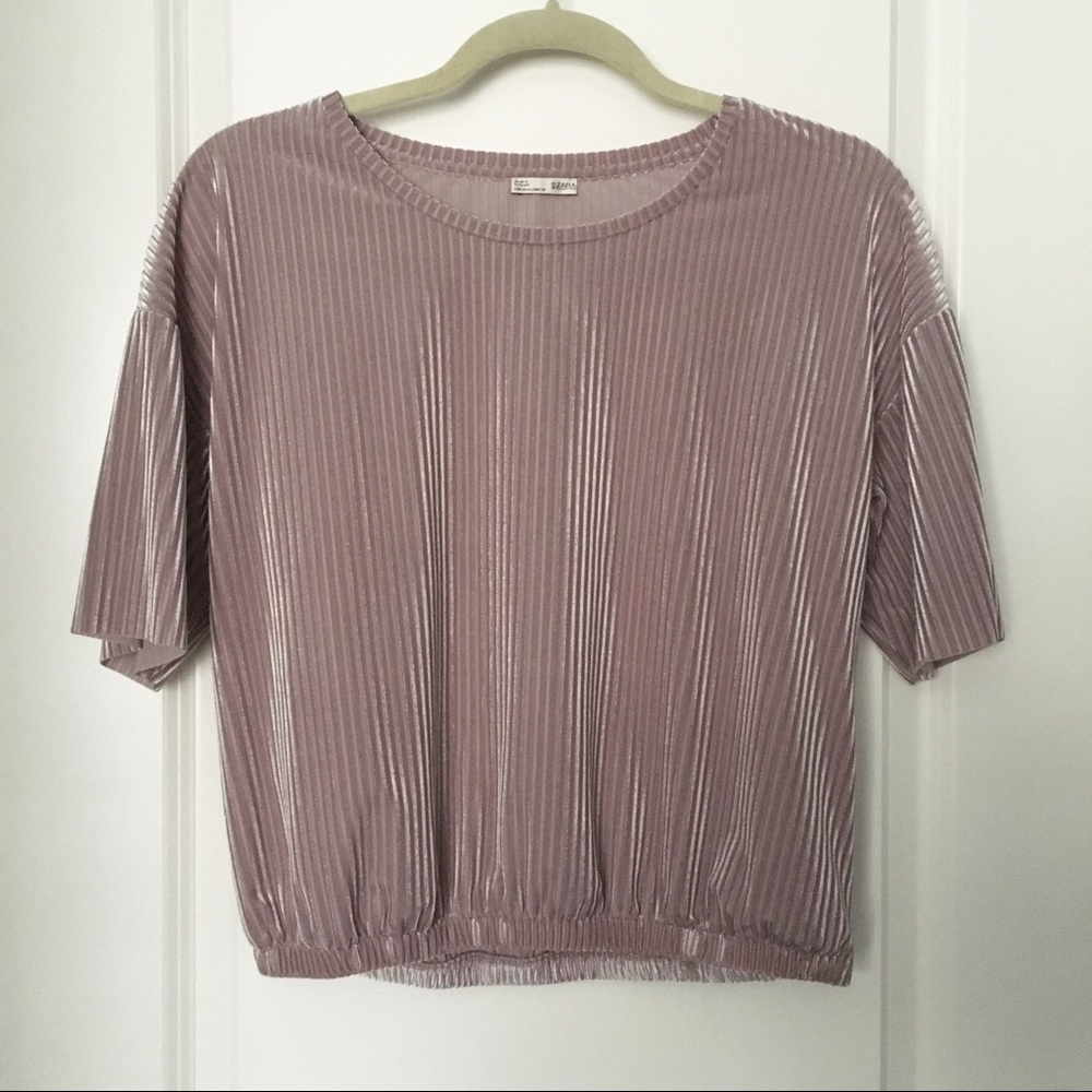 Zara Velvet Top